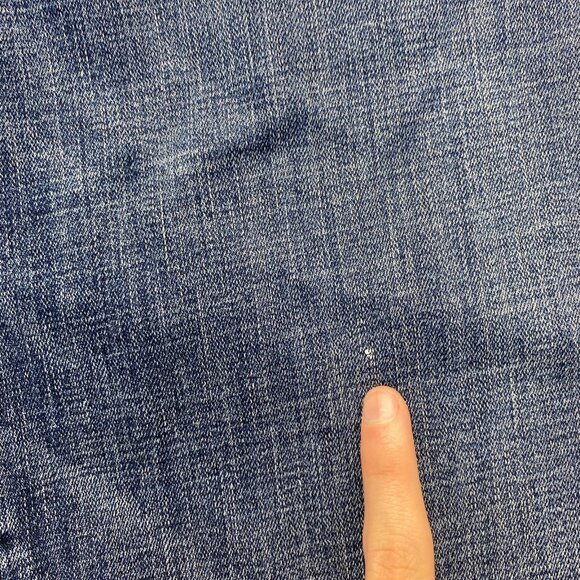 Seven 7 Womens Size 20 Dark Wash Stretch Embroidered Pockets Denim,Straight - Picture 7 of 16